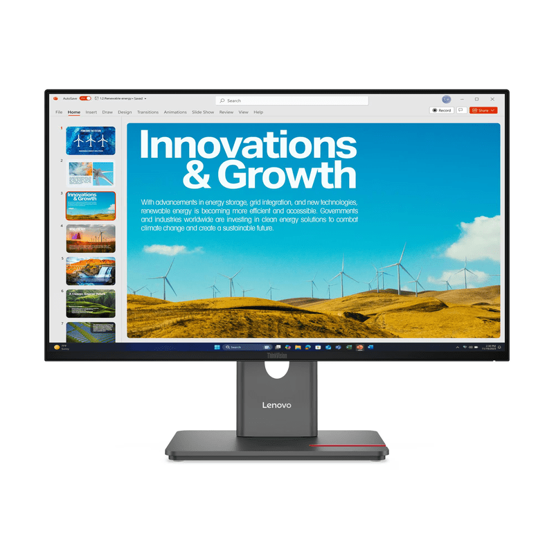Monitor Lenovo ThinkVision 23,8″, IPS, QHD, USB-C (140W), P24QD-40