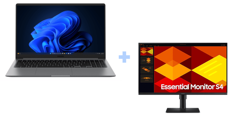 Samsung Galaxy Book4 i7 + Monitor Essential S40GD 27″