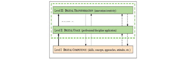 gráfico informe "Digital Competence in Practice: An Analysis of Frameworks